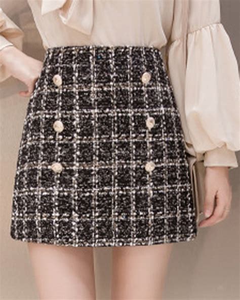 chanel style skirt|More.